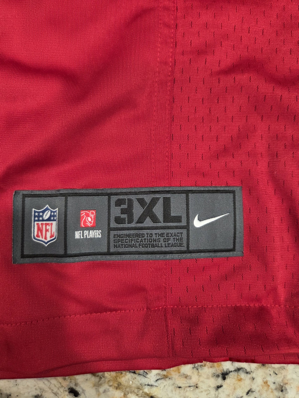 Mens NIke NFL 49ers On Field Jersey 10 Garoppolo With Super Bowl Patch 3XL3
