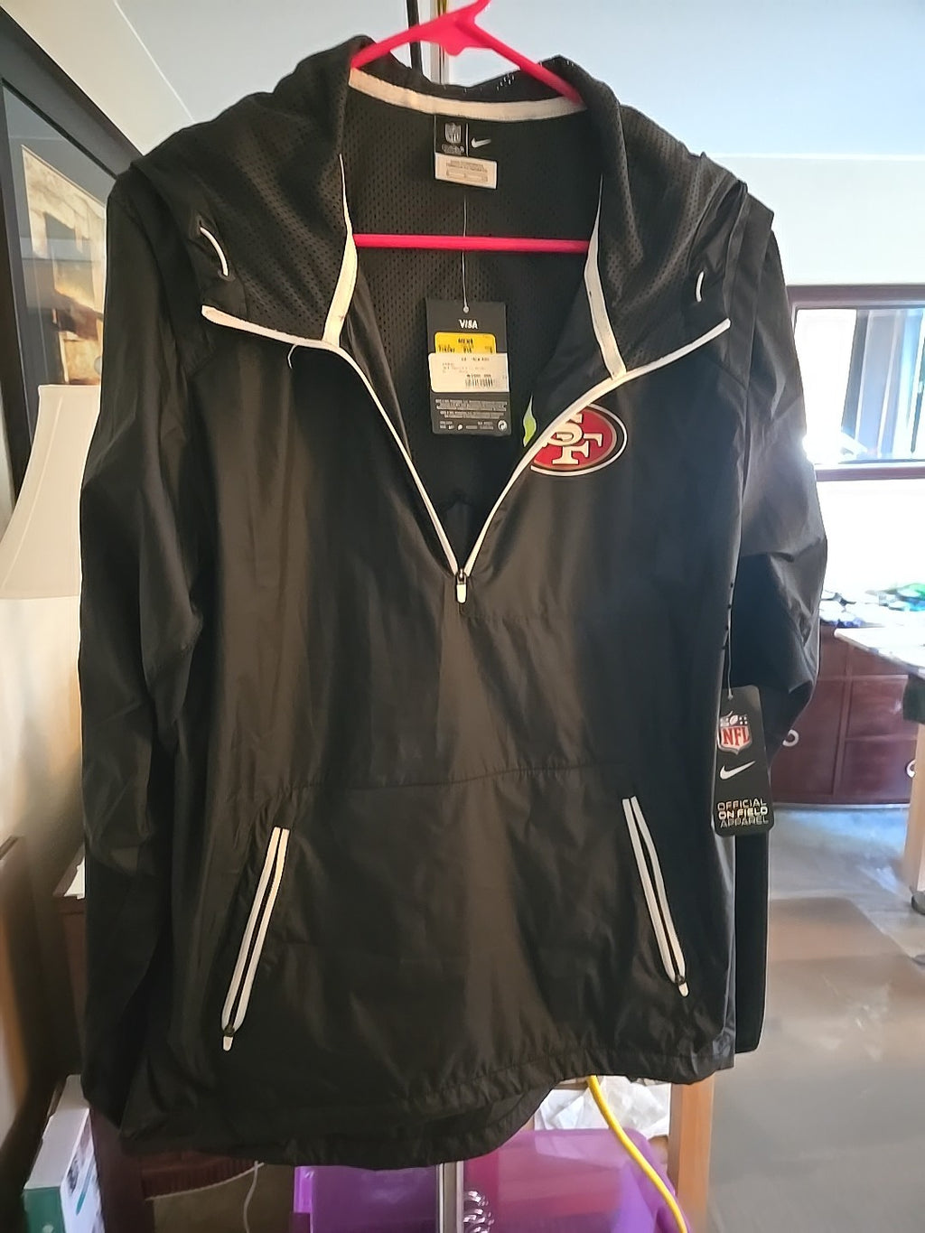 Official San Francisco 49ers Windbreaker4