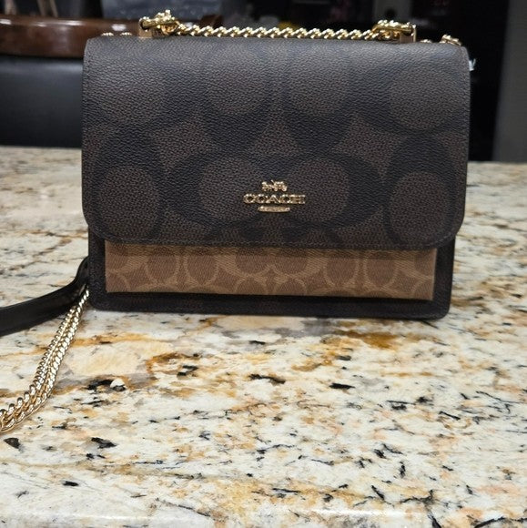 NWT Coach Black and Brown Women's Crossbody Bag0