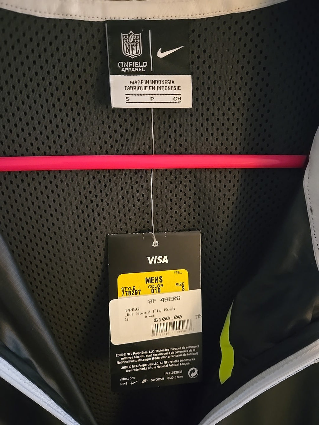 Official San Francisco 49ers Windbreaker6