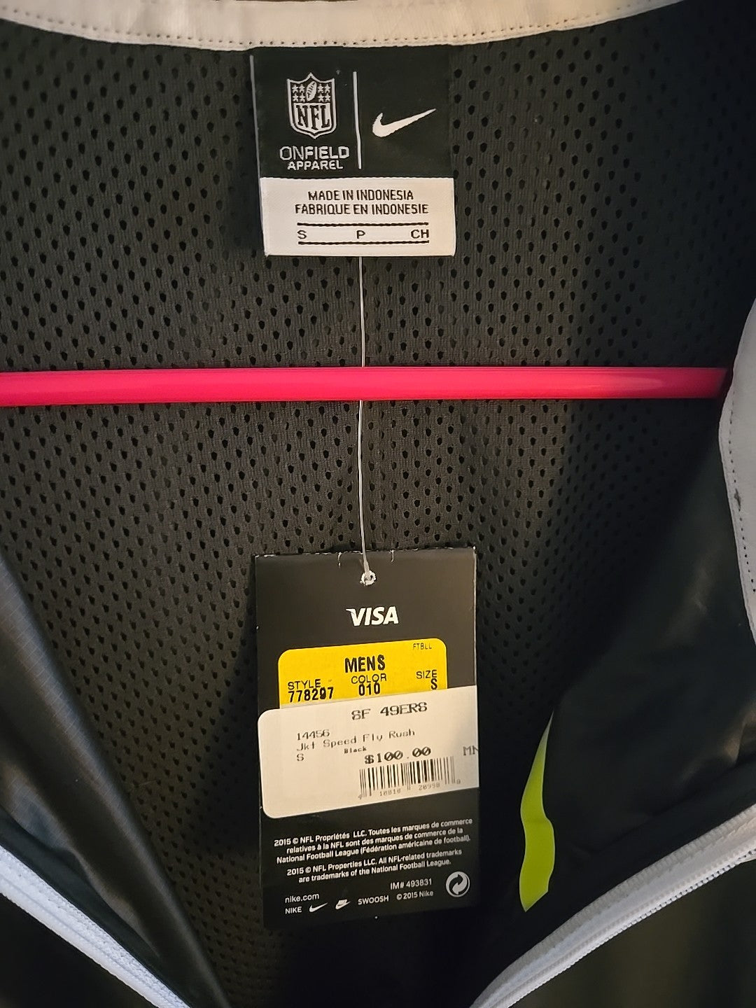 Official San Francisco 49ers Windbreaker6