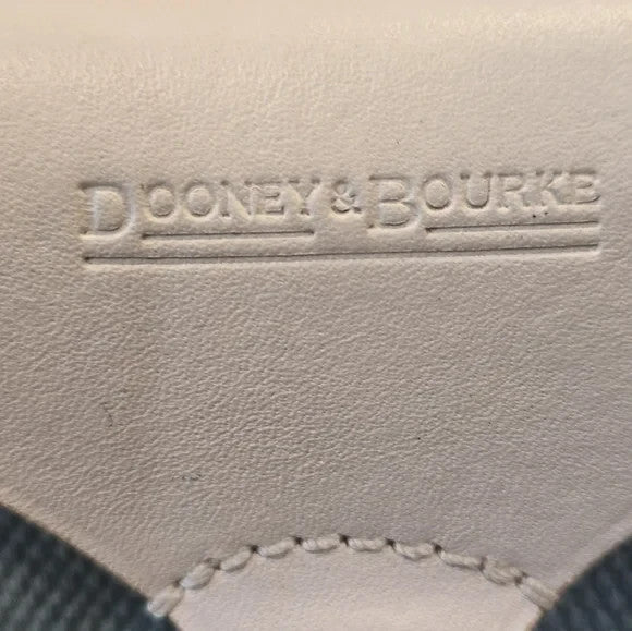 NWT Dooney & Bourke Blue and White Shoulder Bag with Modern Design3