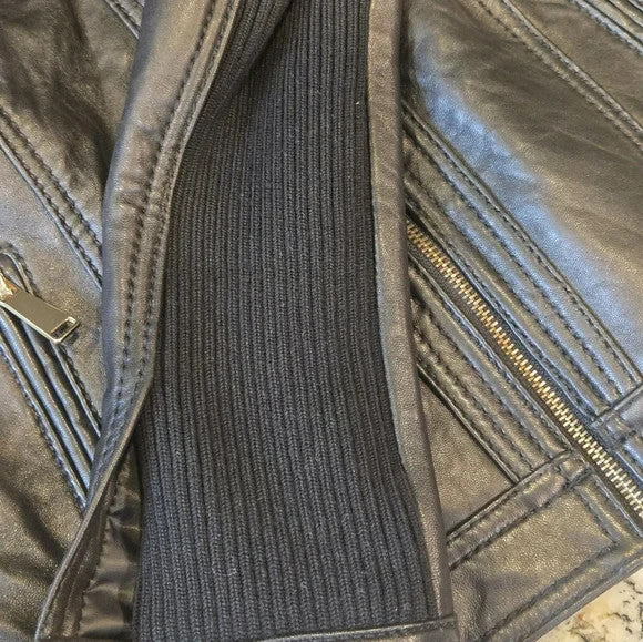 Wilson's Black Leather Jacket Women's XS7