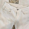 Rag & Bone White Dre Low Rise Slim Boyfriend Cropped Jeans Women's Size 240