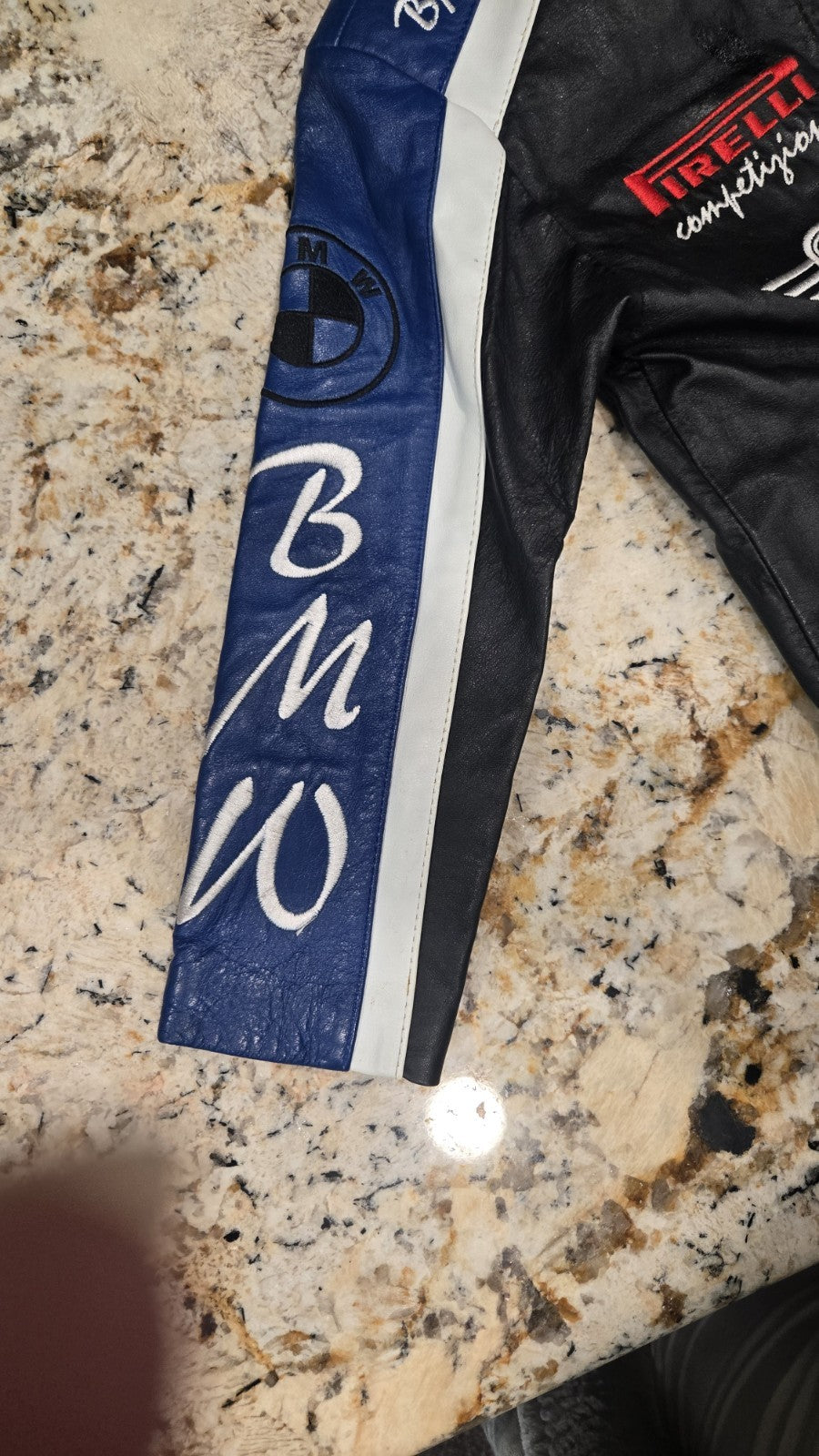 Bmw Leather Racing Jacket For A Toddler Size 4t Or 5t???1