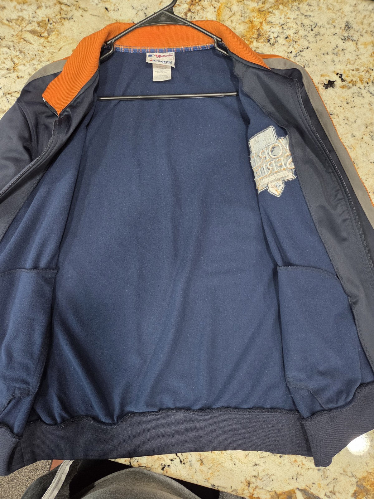SF Giants World Series 2010 Full Zipper Light Jacket by Majestic Size Large6