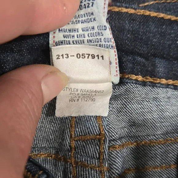 True Religion Boot Cut Jeans with Signature Stitching Women's Size 26 made USA4