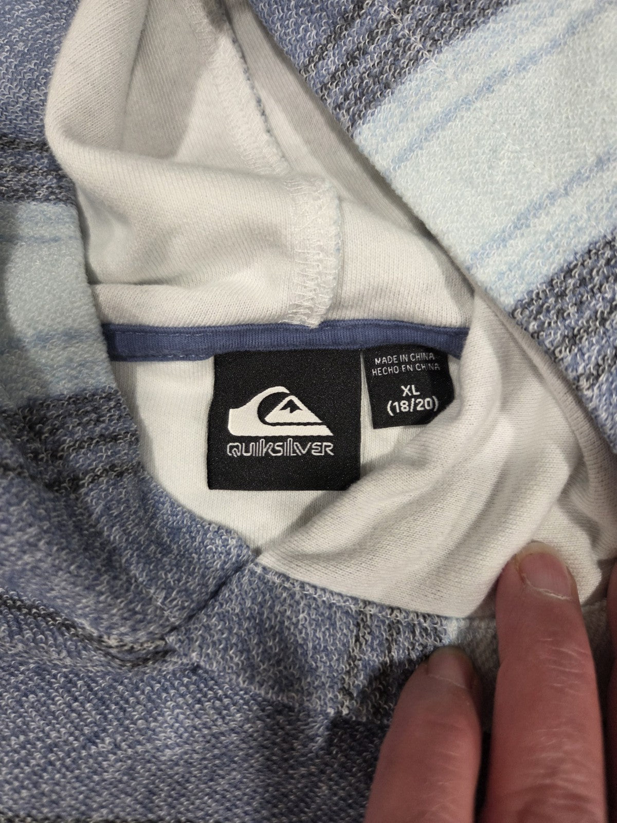 Quicksilver Y2K Hoodie Youth Size XL3