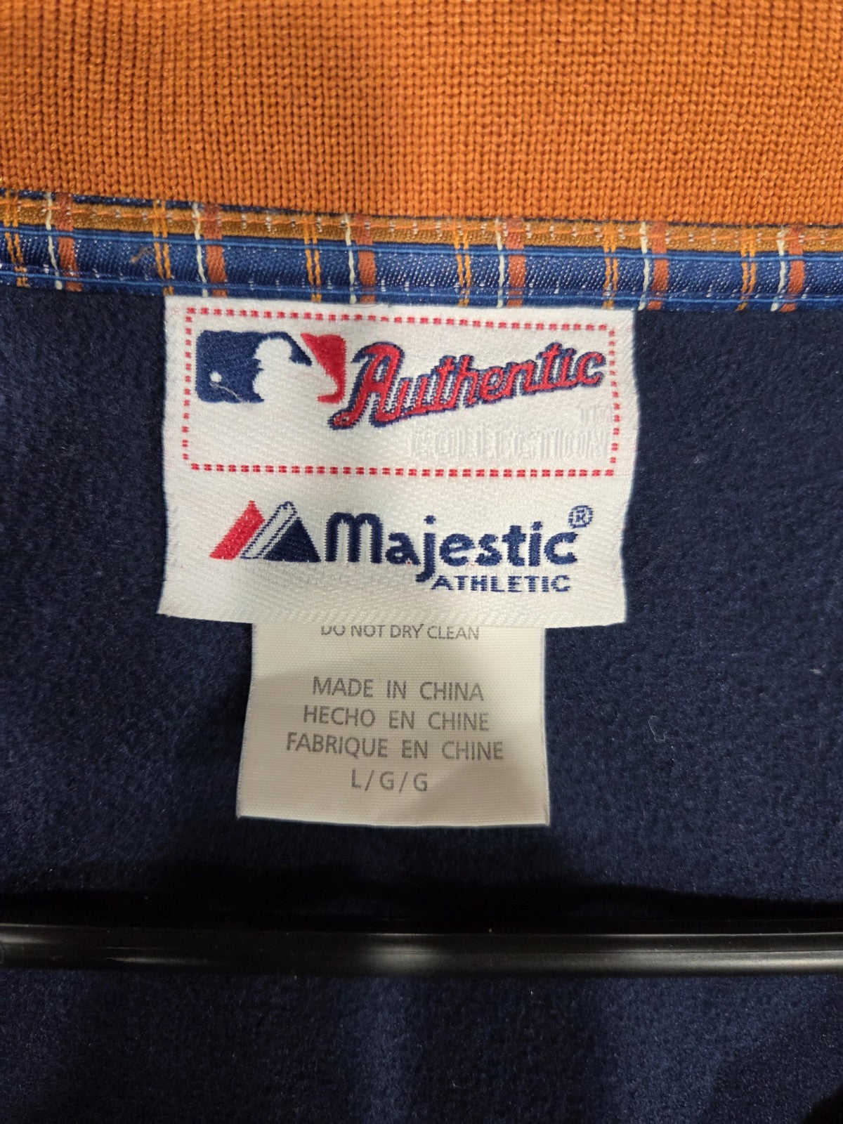 SF Giants World Series 2010 Full Zipper Light Jacket by Majestic Size Large3