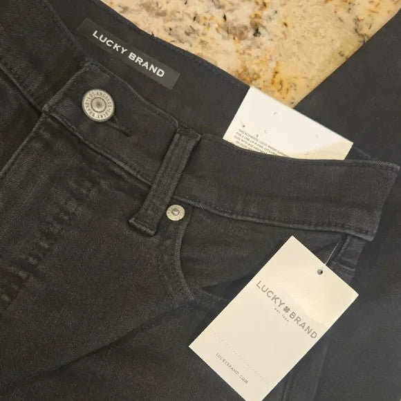 NWT Lucky Brand Black Jeans Ankle Skinny Unfit Women's Size 31