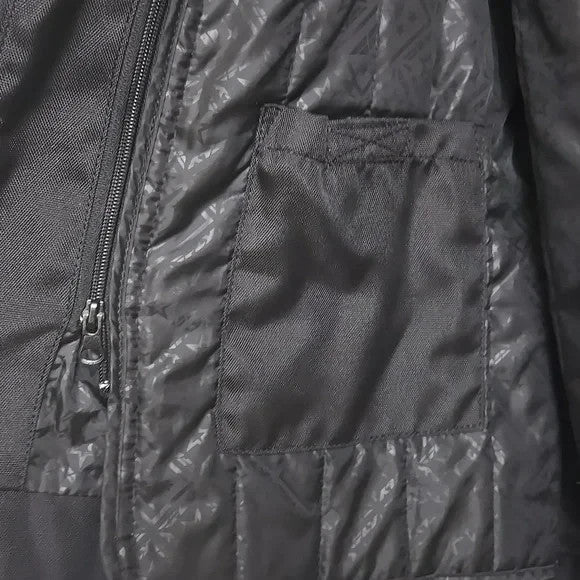 FLY Black Motorcycle Jacket with White Accents Size 13/14 Unisex3