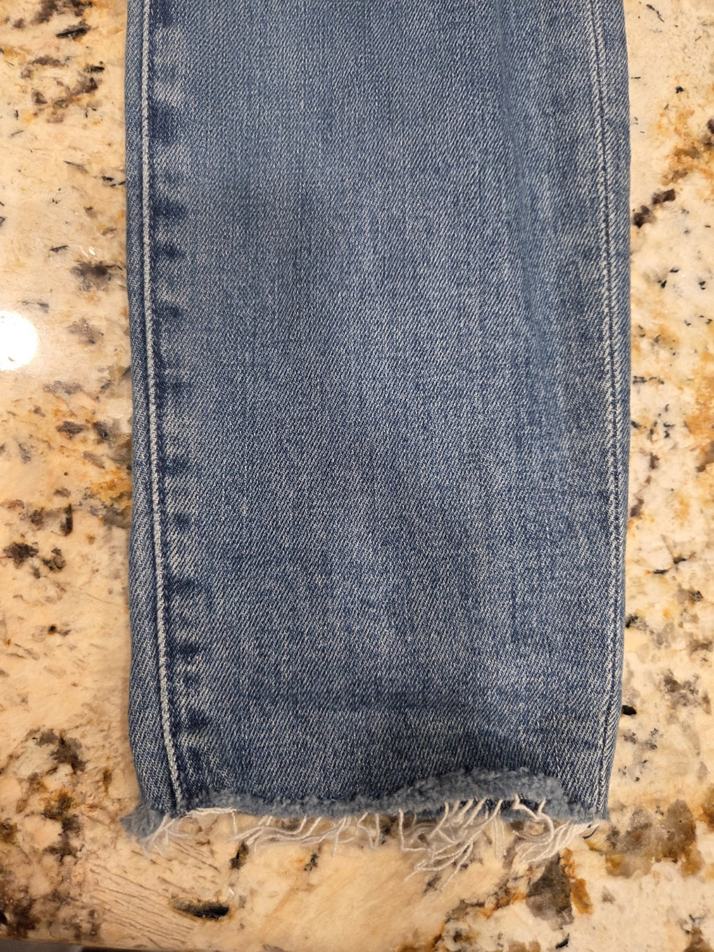 NWT Mother The Looker Ankle Fray Jeans Not Cut & Pasted Women's Size 244