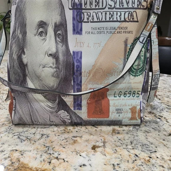 100 Dollar Bill Currency Print Tote Bag2