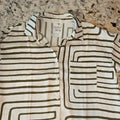 NWT Blu Pepper White and Cram Casual Button down Shirt Women's Size Medium0