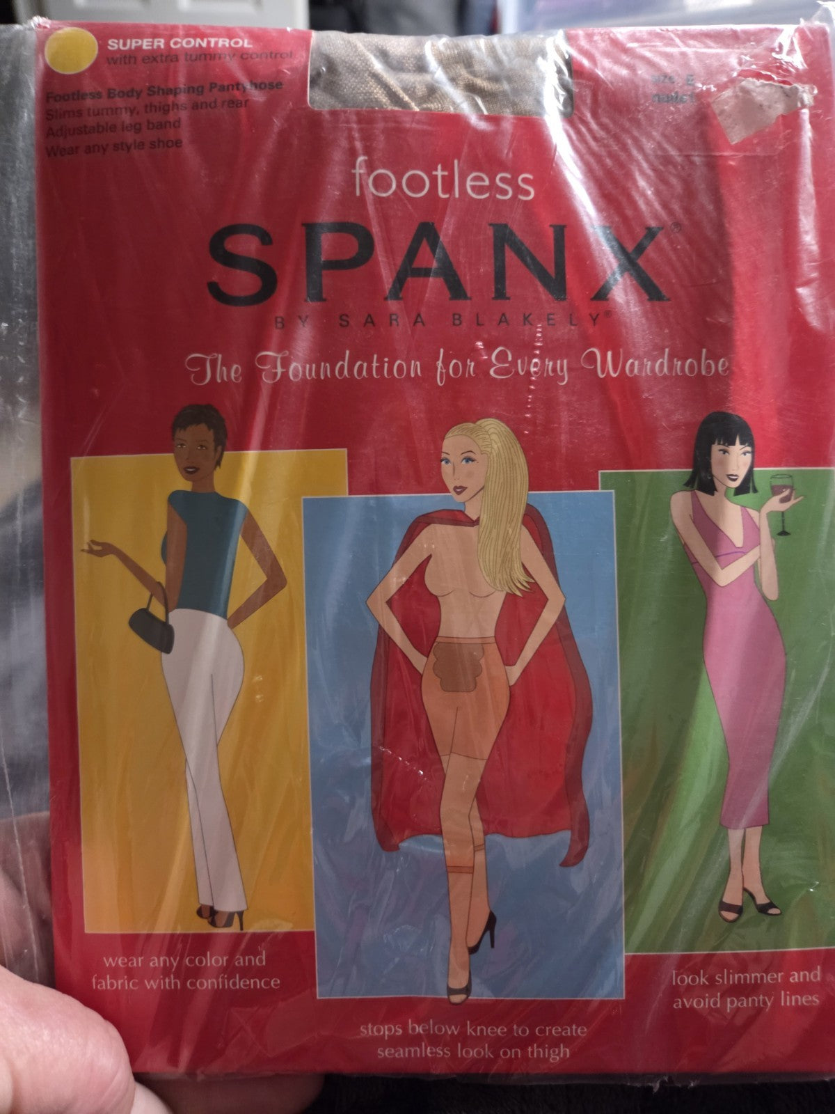 New SPANX Footless Nude 1 SIZE E Super Control BODY SHAPING PANTYHOSE Sty# 034 0