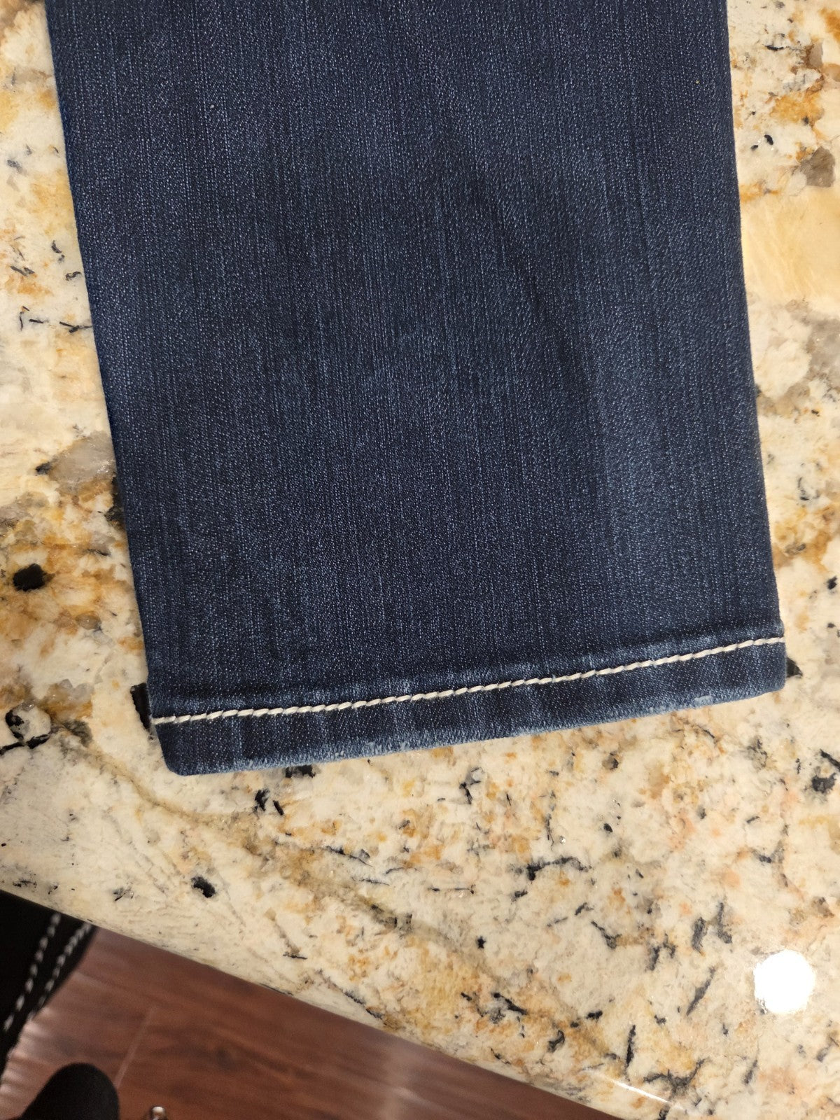 Miss Me Jeans Women 28 Boot Cut Dark Wash Studded Embellishment Rhinestone3