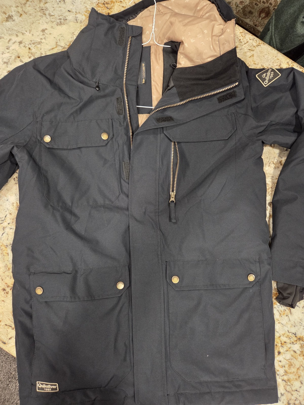 NWOT Quiksilver Dry Flight Men's Coat The Mountain And The Wave 10K Size XS0