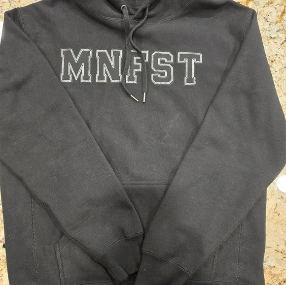 Manifest Black Hoodie Unisex Size Medium0