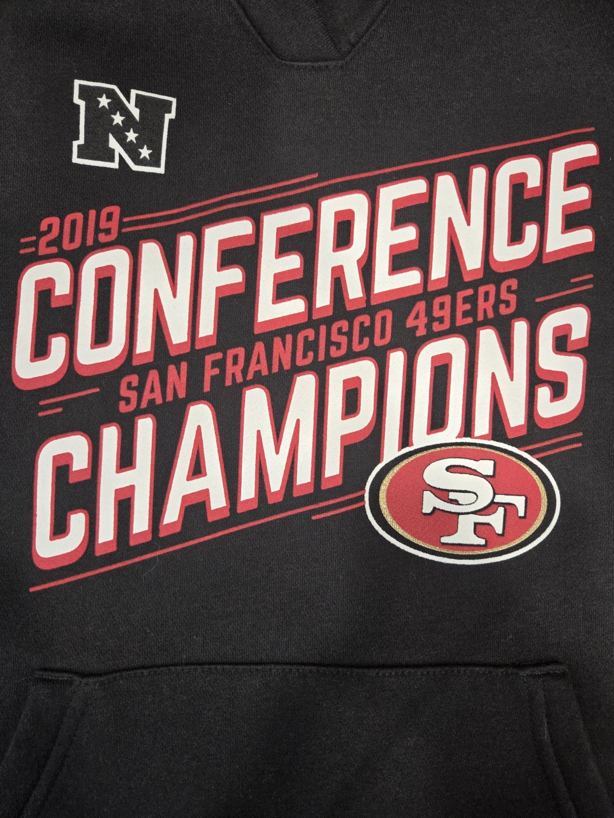 San Francisco 49ers V Neck Hoodie Women's Size M1