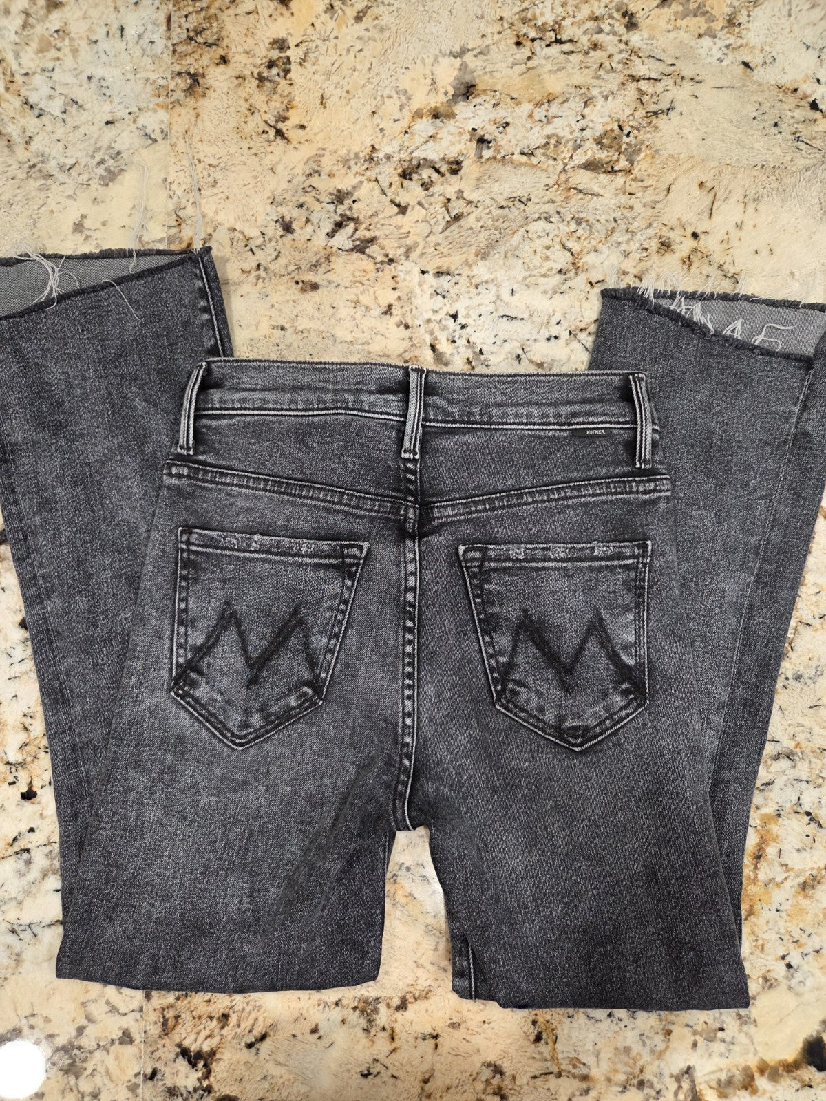 NWOT Mother The Insider Crop Step Fray Jeans In Train Stops Women's Size 243