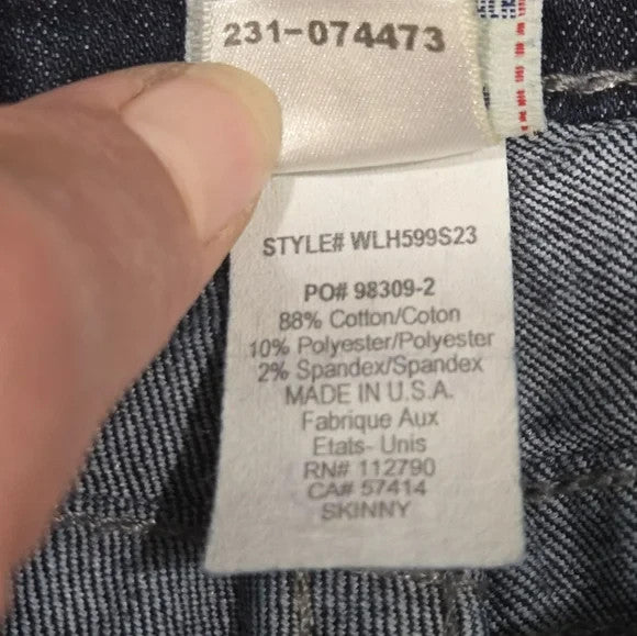 True Religion Skinny Jeans with Signature Stitching Women's Size 27 USA5