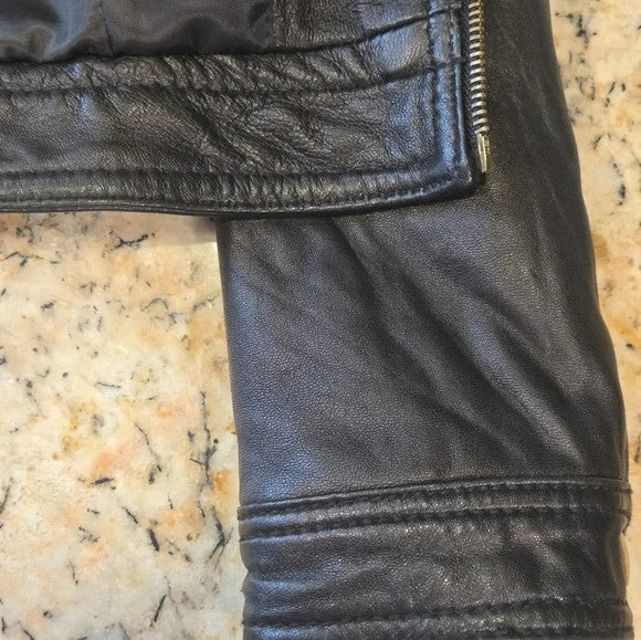 Wilson's Black Leather Jacket Women's XS6