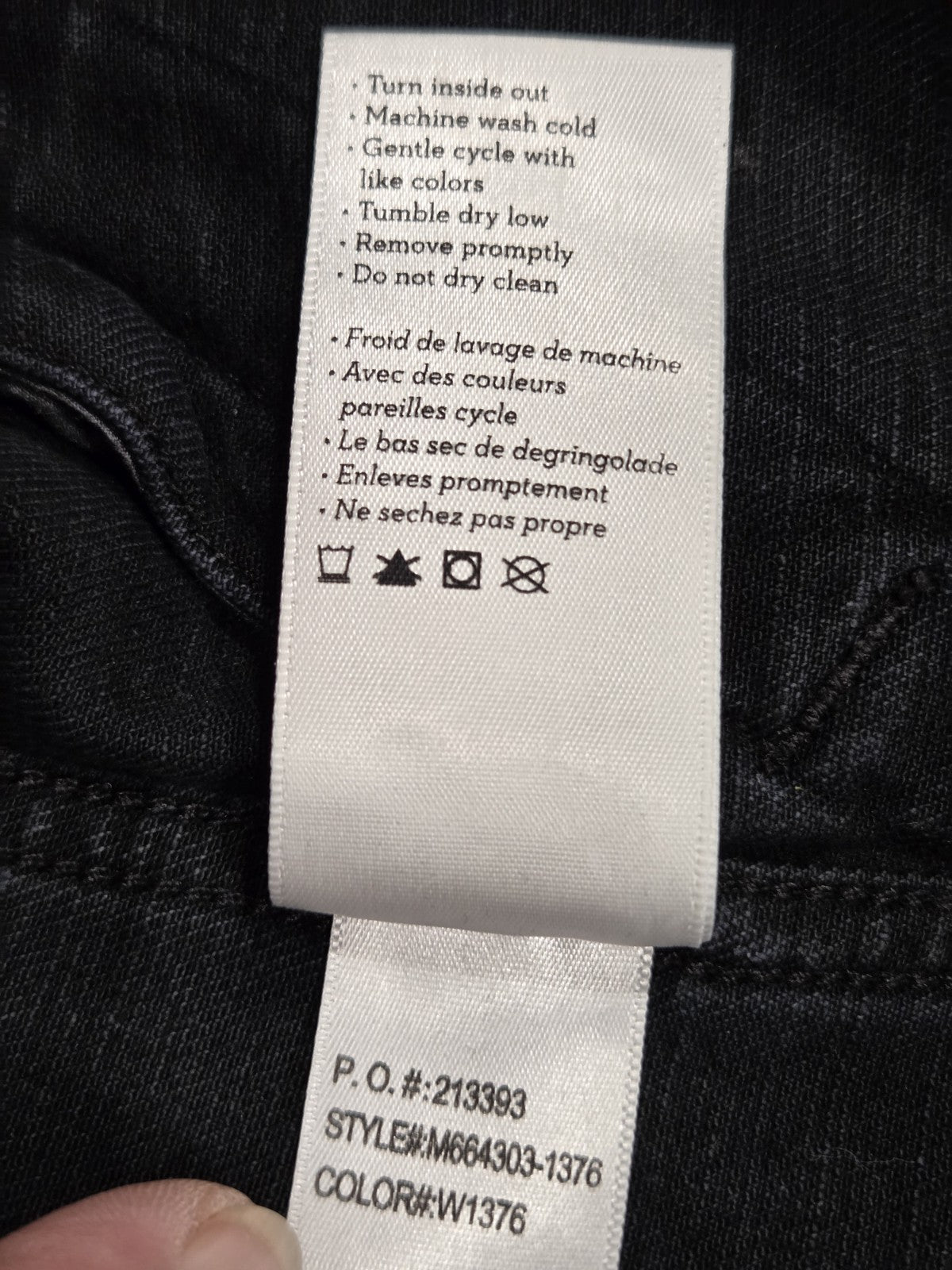 Paige Mens Black Distressed Jean Jacket Size Xl6