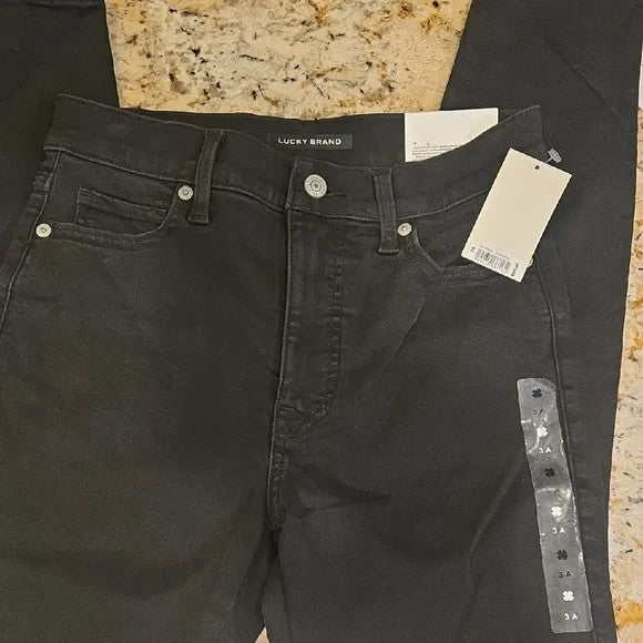 NWT Lucky Brand Black Jeans Ankle Skinny Unfit Women's Size 30
