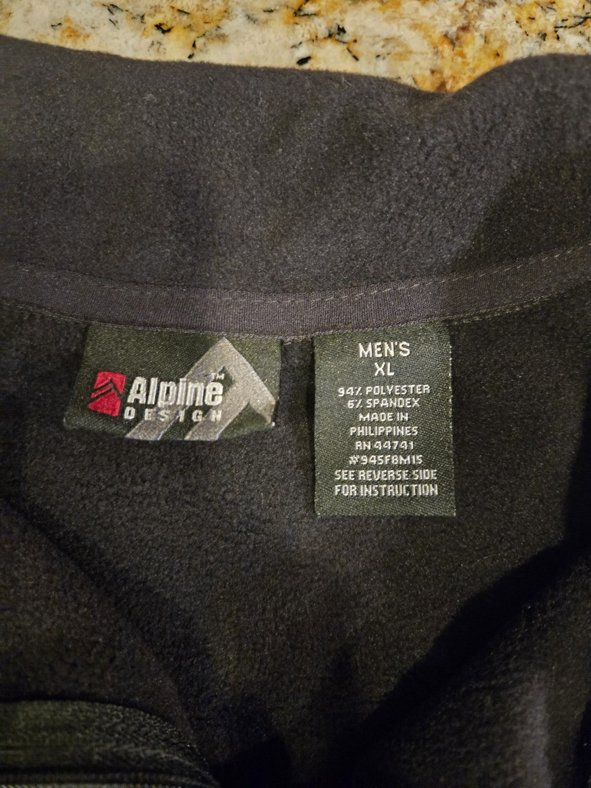 Alpine Design Men’s Sweater Size XL Blue 1/4 Zip Long Sleeve Warm2