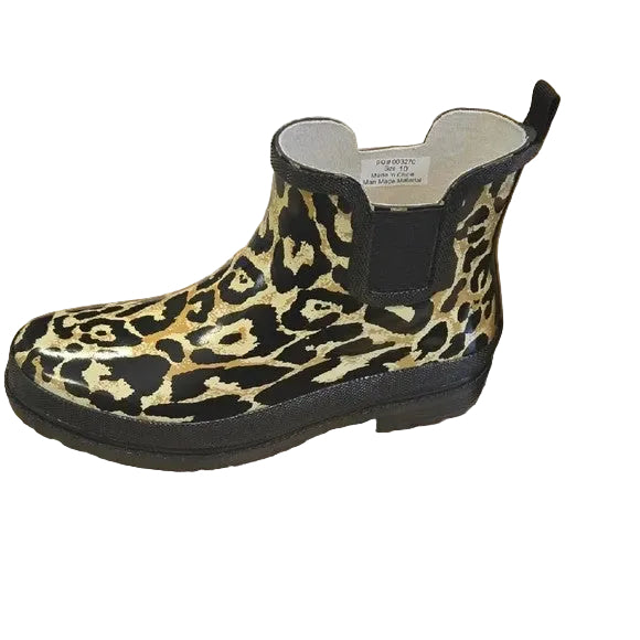 NWB Journee Collection Leopard Print Women's Rain Boots Size 104