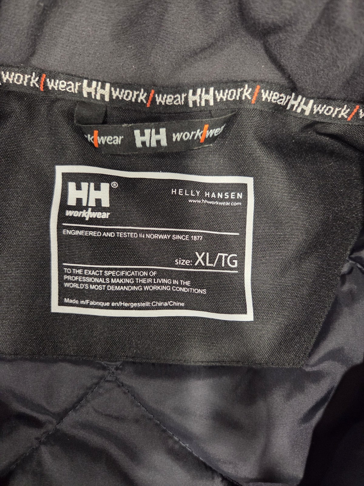 NWOT Helly Hansen Insulated Berg Workwear Jacket Mens Size XL1