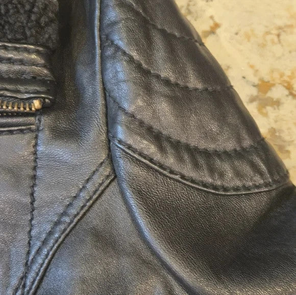 Wilson's Black Leather Jacket Women's XS8