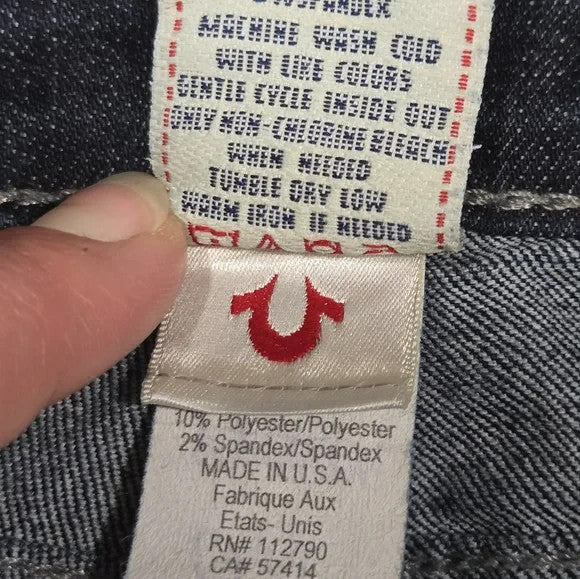 True Religion Skinny Jeans with Signature Stitching Women's Size 27 USA4