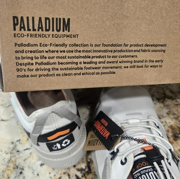 NIB Palladium Travel Lite Waterproof Drawstring Low Top Shoes Size W 7/M 5.510