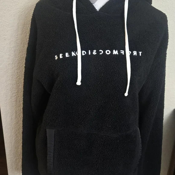 Seek Discomfort Black Fleece Hoodie Men's Size M0