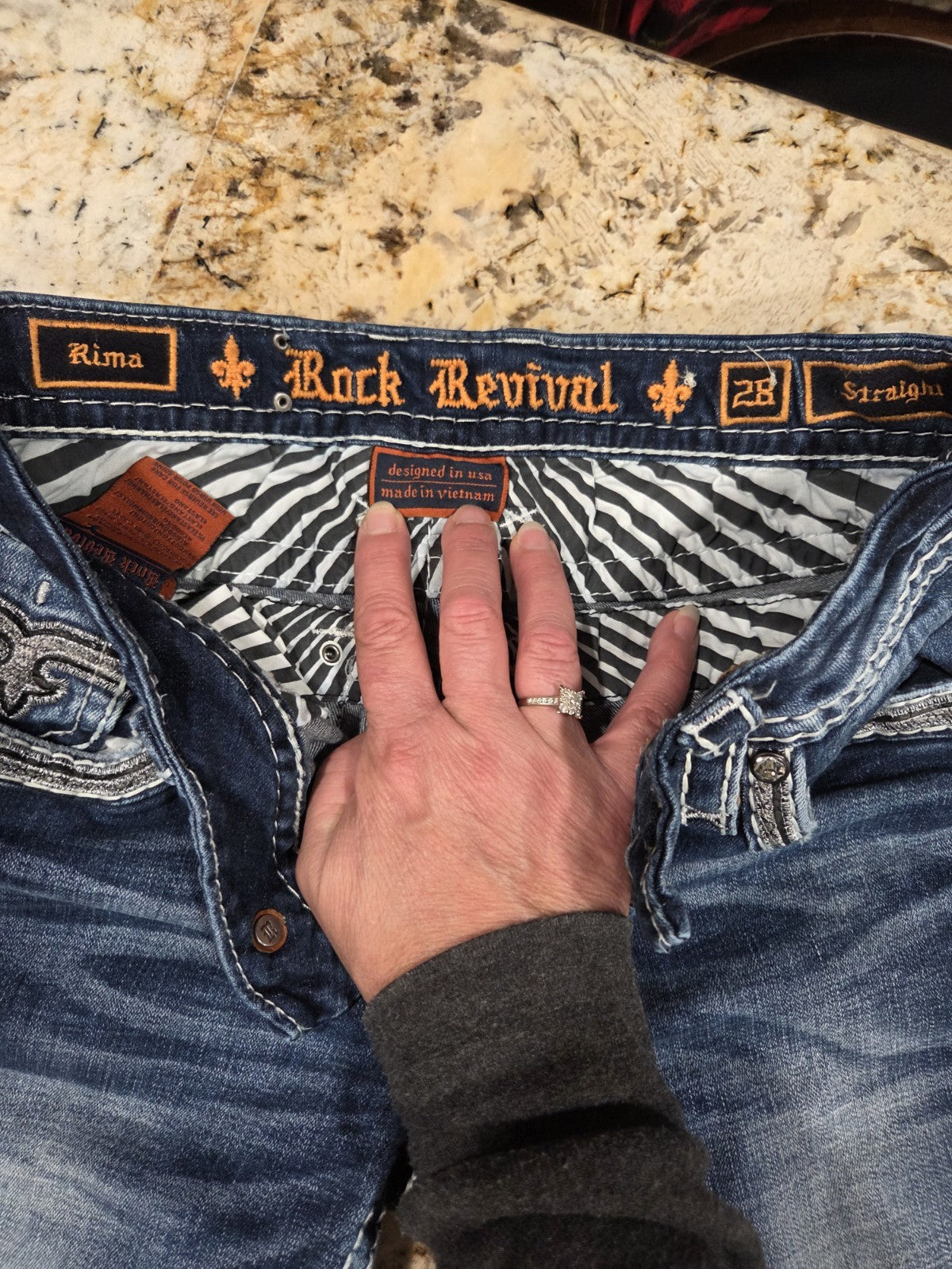 Rock Revival Rima Straight Women's Jeans Size 28×313