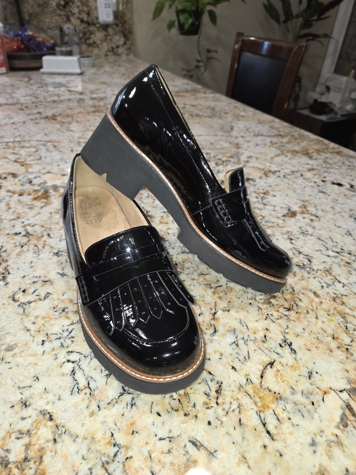 Naturilzer Black Patent Loafers "Darcy" Women's Size 9.5 W0