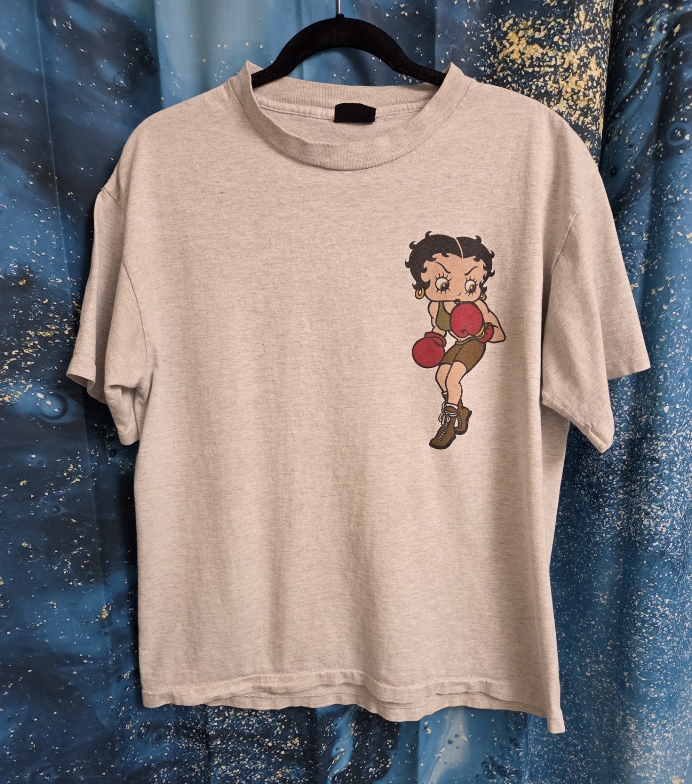 VINTAGE Boxing Betty Boop "Changes" 1993 T-Shirt Single Stich Size L0