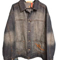 Vintage Rocawear Embroidered Y2K Denim Jacket Men's Size 2XL0