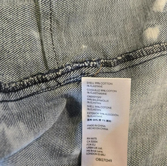 Anthropologie Pilcro Blue Distressed Jean Jacket Women's Size XS4