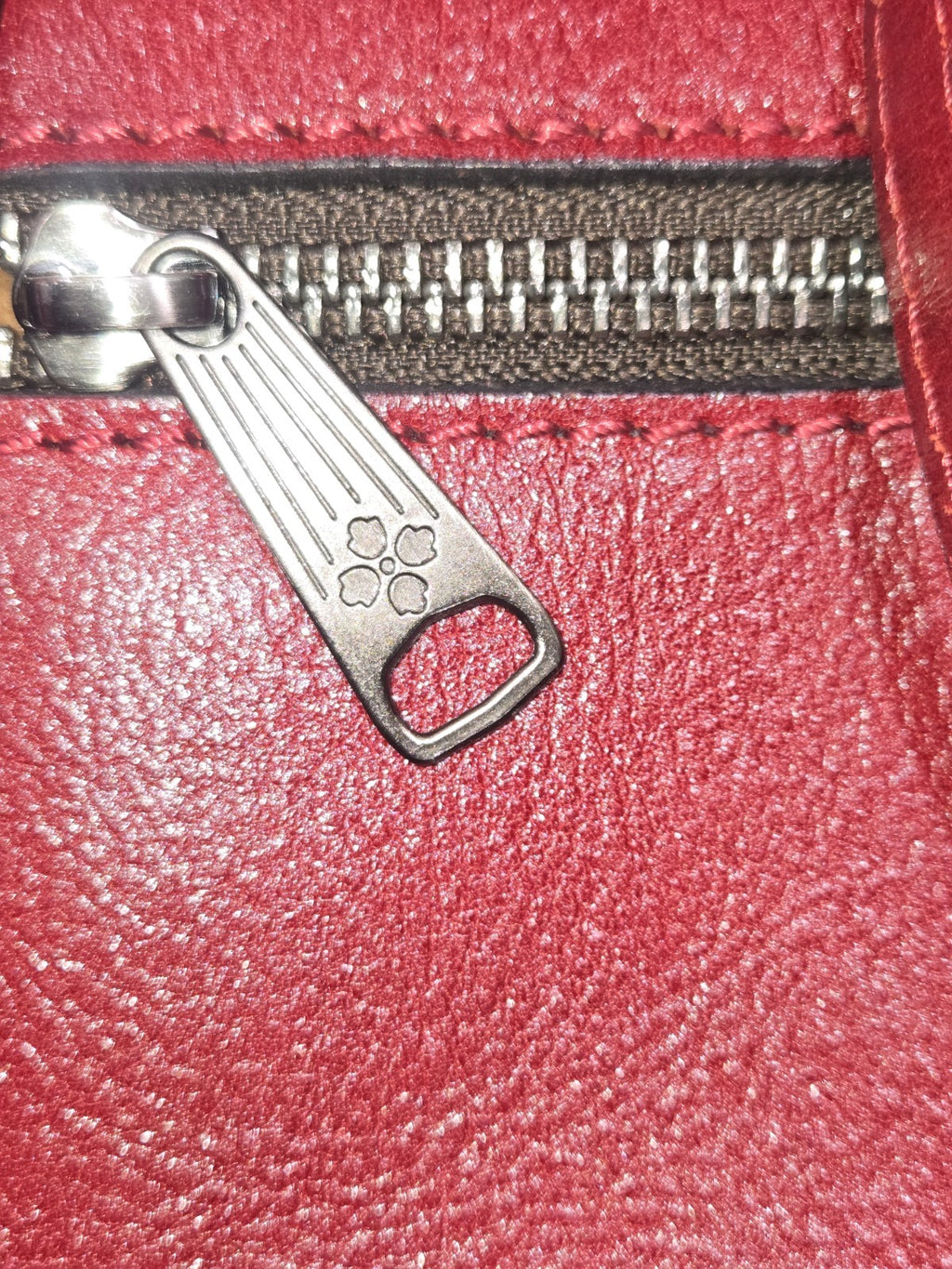 Patricia Nash Consilina Floret Leather Twist Lock Crossbody Bag Red /silver12