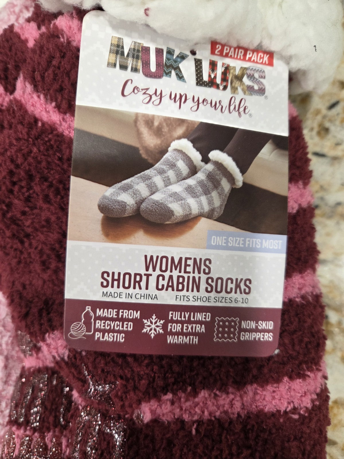 NWT Muk Luks Womens Short Cabin Socks1