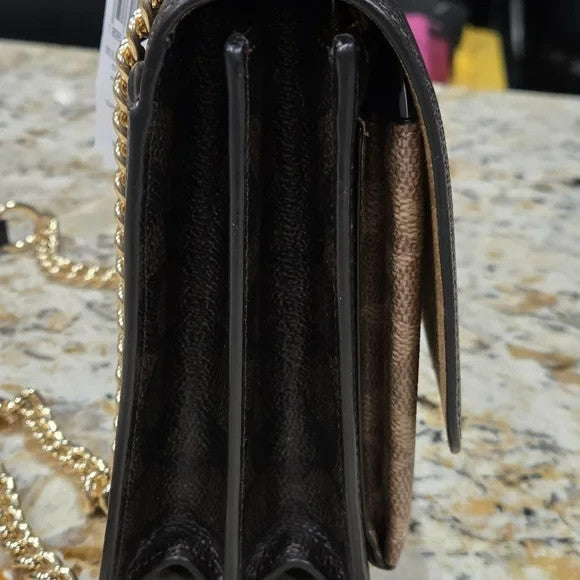 NWT Coach Black and Brown Women's Crossbody Bag2