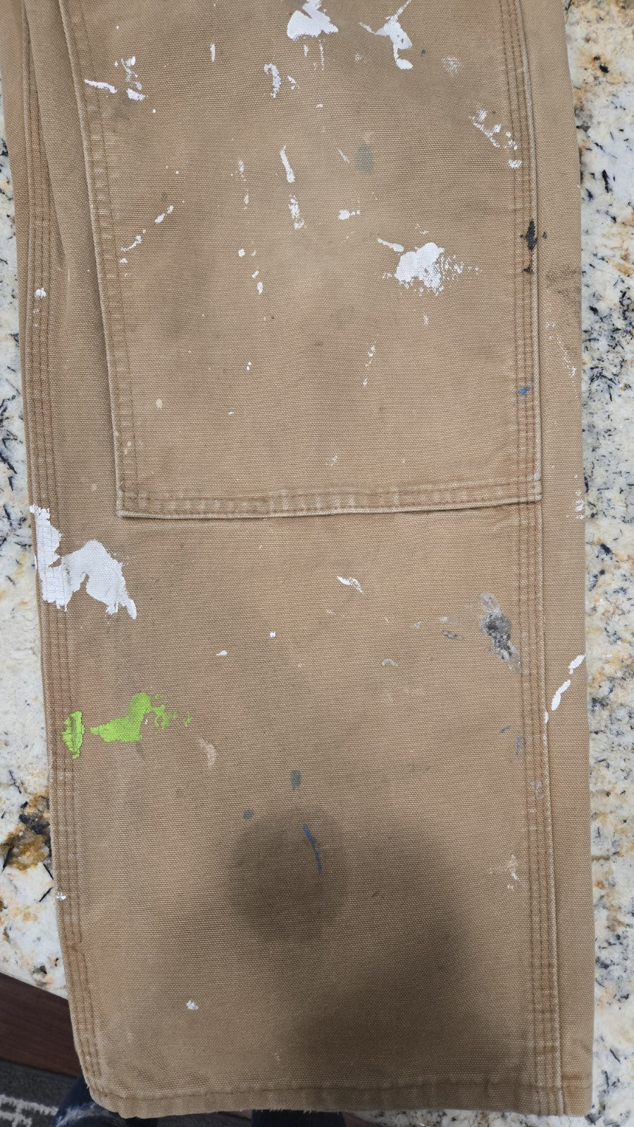 Vintage Carhartt Canvas Double Knee Pants  34x32  B136 BRN actual inseam 31.5 "2