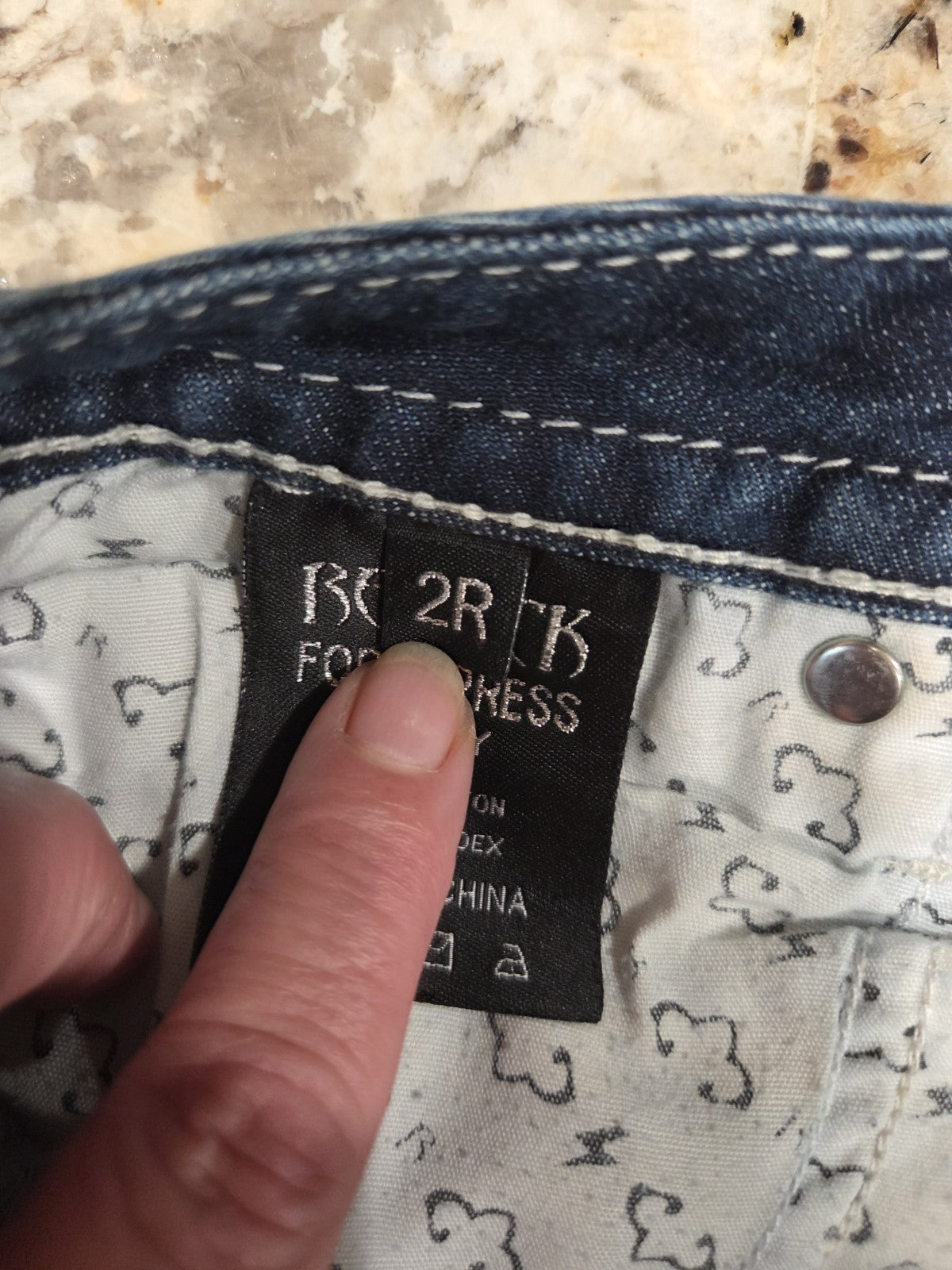ReRock for Express Skinny Jeans Low Rise Size 2 Regular (29 x 31) 6