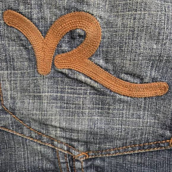 Vintage Rocawear Embroidered Y2K Denim Jacket Men's Size 2XL3