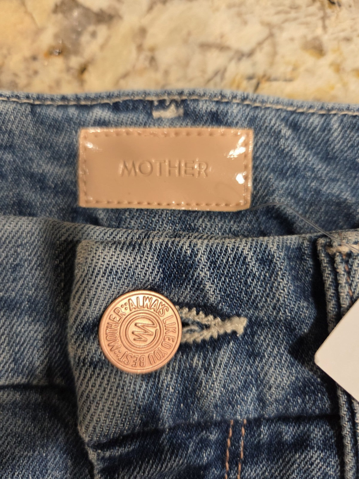 NWT Mother The Looker Ankle Fray Jeans Not Cut & Pasted Women's Size 241