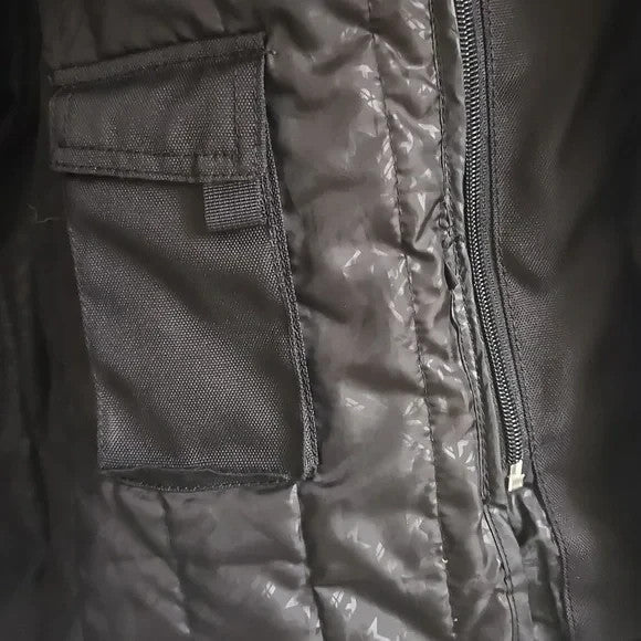 FLY Black Motorcycle Jacket with White Accents Size 13/14 Unisex4