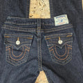 True Religion Boot Cut Jeans with Signature Stitching Women's Size 26 made USA0