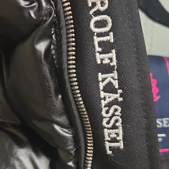 Rolf Kassle Sleek Black Puffer Jacket with Quilted Design Size Small2